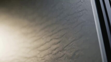 Poster - Shifting textures: closeup transition of iridescent fabric surface