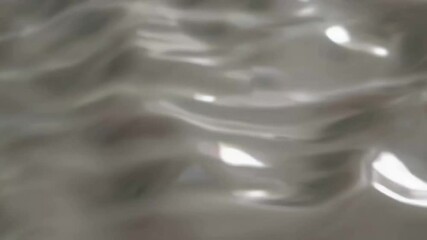 Poster - Flowing liquid metal waves reflecting light in motion