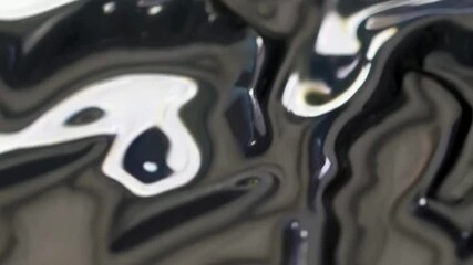 Poster - Mesmerizing liquid waves create hypnotic abstract patterns in motion