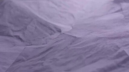 Poster - Purple fabric waves flowing gracefully in soft windy motion