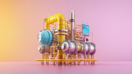 Poster - Smart Oil Refinery System Using IoT Technology to Monitor and Manage Pipelines Efficiently