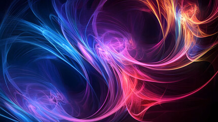 Poster - abstract fractal background