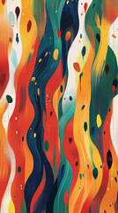 Wall Mural - Abstract flowing vertical lines background for mobile devices.