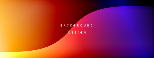 Poster - Gradient and shadow wave line geometric background. Vector Illustration For Wallpaper, Banner, Background, Card, Book Illustration, landing page