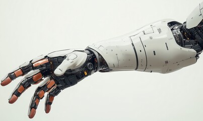 Poster - Futuristic robotic arm showcasing advanced technology and intricate design features
