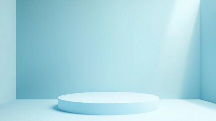 Poster - Minimalist white table in a room representing a digital study platform for focused learning and productivity