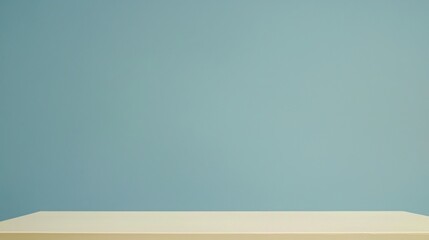 Poster - Minimalist white box set against a striking blue background representing a clear problem-solving proposition