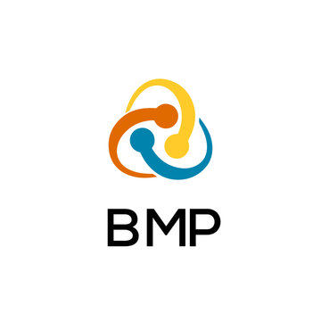 BMP creative minimalist letter logo.