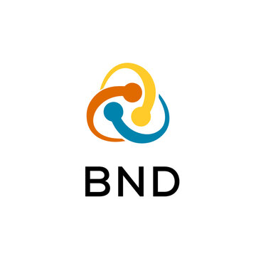 BND creative minimalist letter logo.