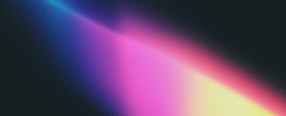 Wall Mural - Abstract holographic grainy background with blurred wavy lines in blue and pink colors