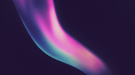 Wall Mural - Abstract holographic grainy background with blurred wavy lines in blue and pink colors