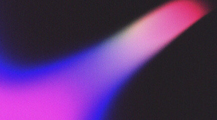 Wall Mural - Abstract holographic grainy background with blurred wavy lines in blue and pink colors