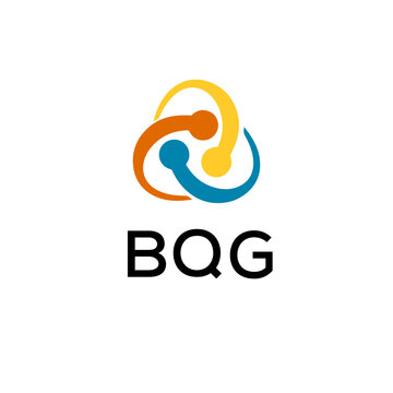 BQG creative minimalist letter logo.