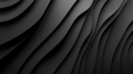 Poster - Abstract Black Wave Background Design Graphic Illustration