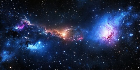 Captivating cosmic panorama showcasing a dazzling array of stars in the vast night sky, highlighting a stunning galaxy