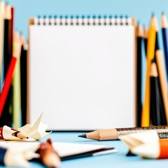 Poster - Simple yet effective composition featuring a pencil resting on a blank sheet of white paper