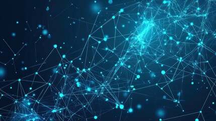 Poster - Abstract Network Connection: Digital Nodes and Lines