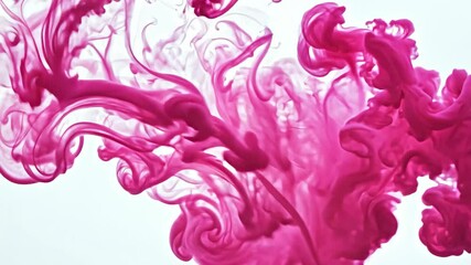 Poster - Pink Smoke on White Background: A Serene Abstract Design