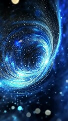 Wall Mural - Vibrant swirling galaxy filled with stars and cosmic dust in deep space displays a mesmerizing view of the universe