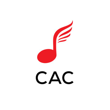 CAC creative minimalist letter logo.