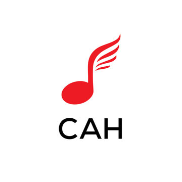 CAH creative minimalist letter logo.