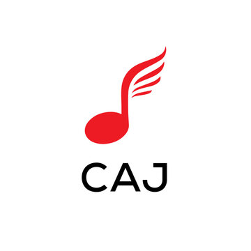 CAJ creative minimalist letter logo.