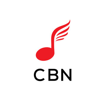 CBN creative minimalist letter logo.