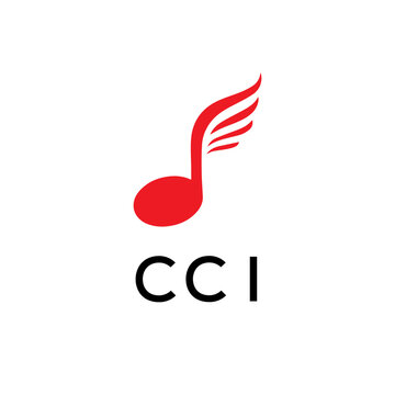 CCI creative minimalist letter logo.
