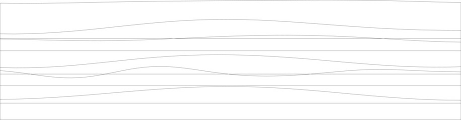 Poster - Minimalist abstract line art with wavy patterns and geometric shapes.