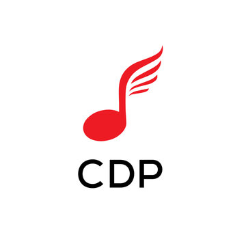 CDP creative minimalist letter logo.