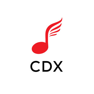 CDX creative minimalist letter logo.