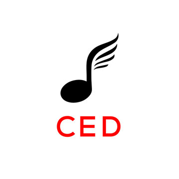 CED creative minimalist letter logo.