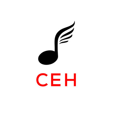CEH SS creative minimalist letter logo.