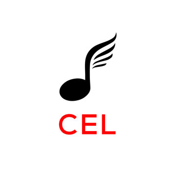 CEL creative minimalist letter logo.
