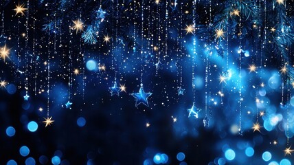 Aufkleber - Pastel colored abstract dark creating flowing gently with sparkling particles abstract waves background, a mesmerizing and elegant visual