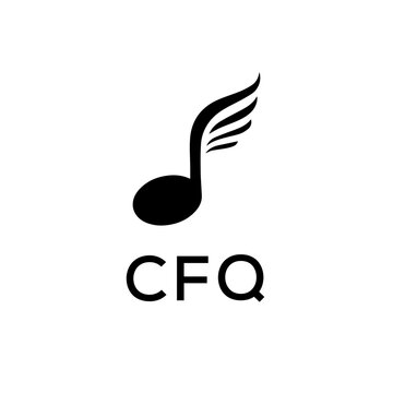 CFQ creative minimalist letter logo.