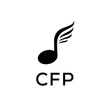 CFP creative minimalist letter logo.