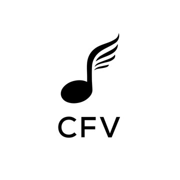 CFV creative minimalist letter logo.
