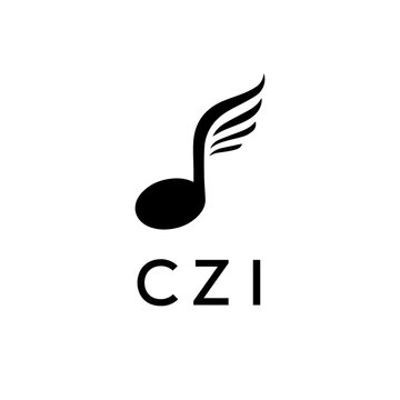 CZI creative minimalist letter logo.