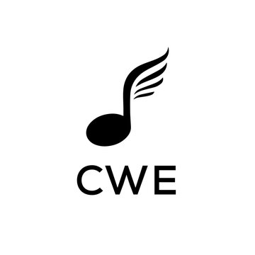CWE creative minimalist letter logo.