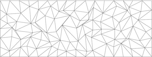 Poster - Geometric abstract pattern with chaotic triangular shapes for modern design and decoration.