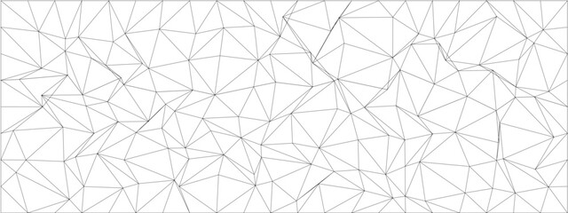 Poster - Abstract geometric pattern with chaotic lines for creative design projects.