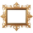 © Josh Zachary - A decorative picture frame with ornate edges. png isolated background. transparent background.