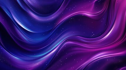Aufkleber - Wavy galaxy abstract background design in vivid colors, fluid shapes, space atmosphere, cosmic art