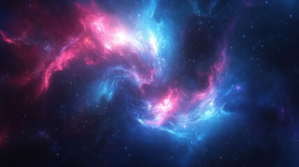 Poster - Stunning cosmic clouds and stellar dusts in a vast space background celestial artwork landscape galaxy