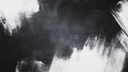 Poster - Black And White Abstract Paint Splatter Texture Background