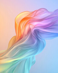 Poster - An airy, modern background of glowing light streaks in soft focus over a smooth, sleek gradient,