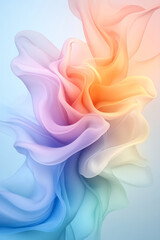 Poster - A seamless fusion of color and blur, forming a smooth visual flow full of light and subtle
