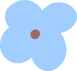 Wall Mural - hand drawn simple flower