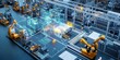 © STUDIO.no.3 - industry 4.0, Factory Industrial Engineer working with automation robot arms machine in intelligent factory, Generative AI Art Illustration